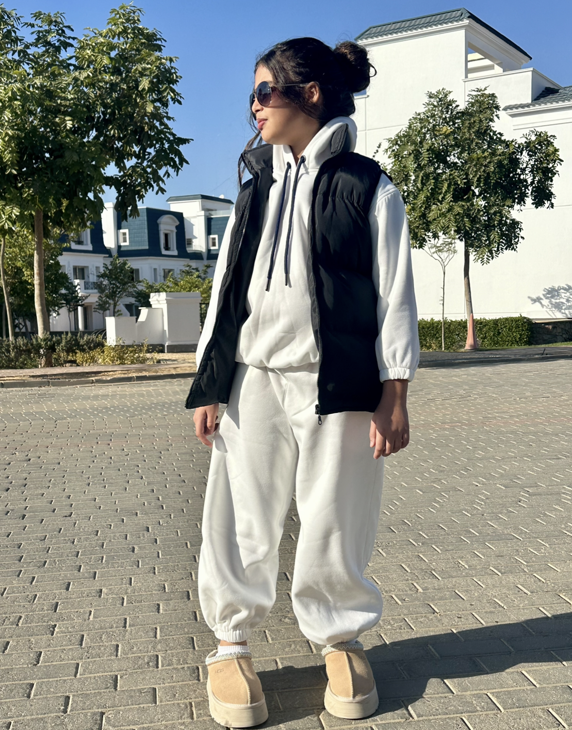 White unisex set