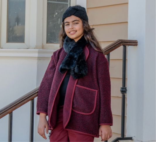 Burgundy jacket