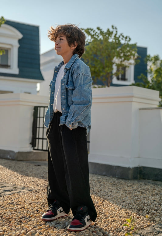 Velvet black pants