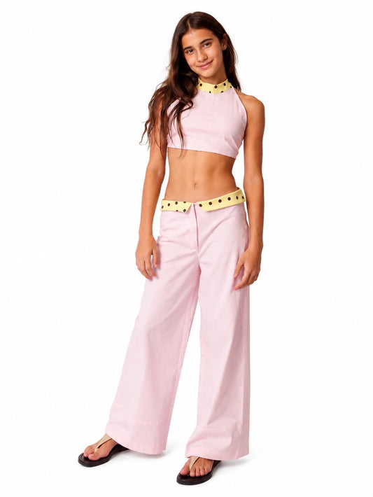 Pink dotted set