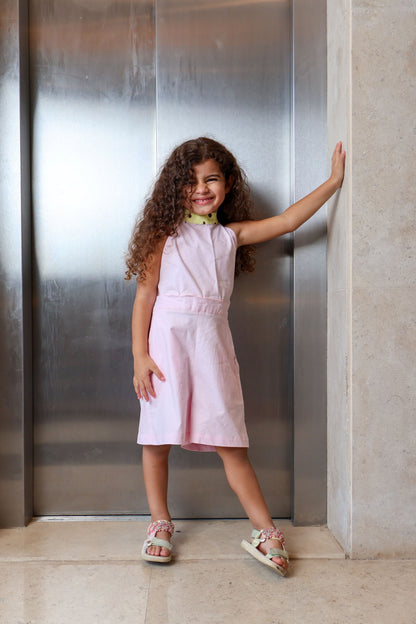 Pink Halter Jumpsuit