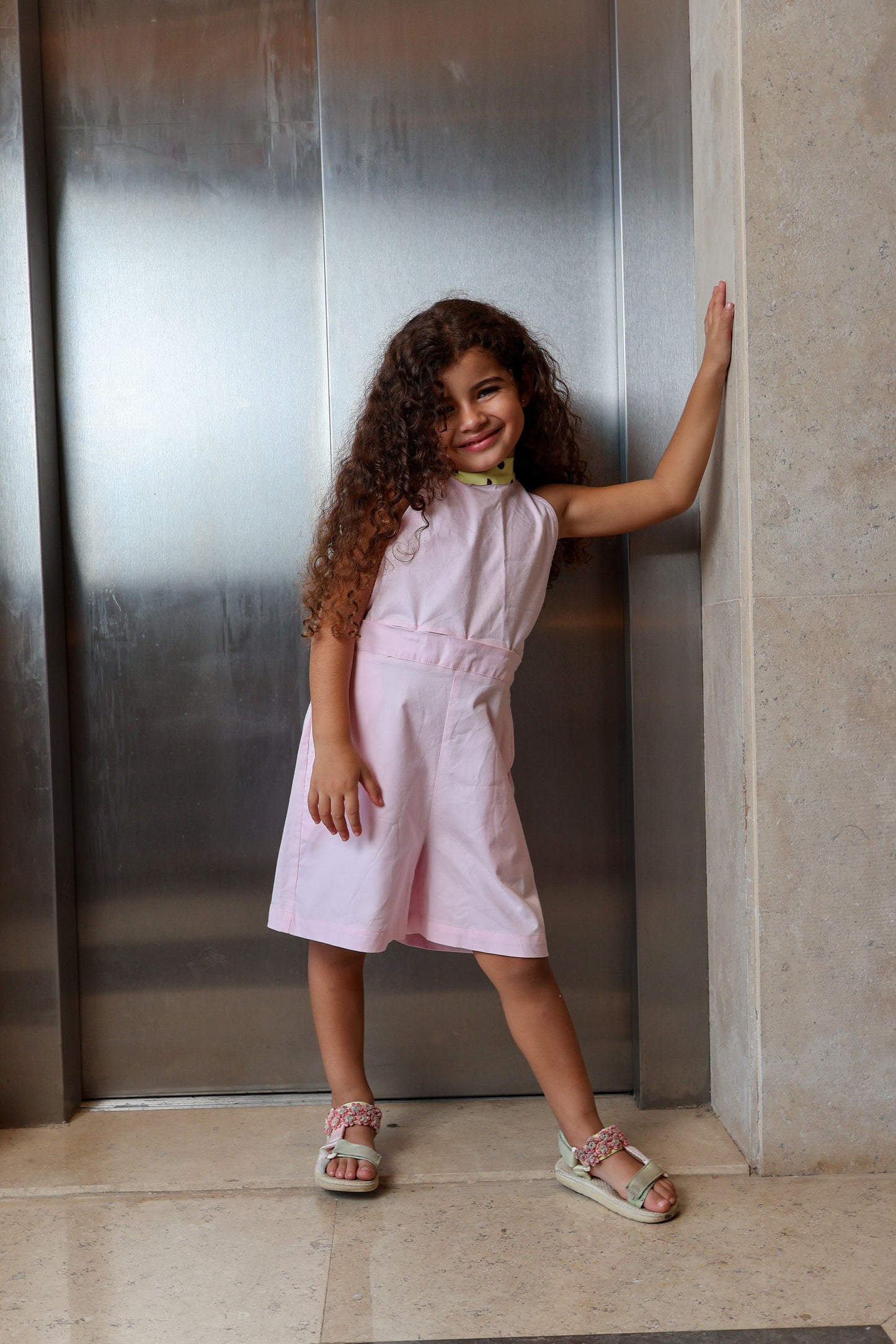 Pink Halter Jumpsuit