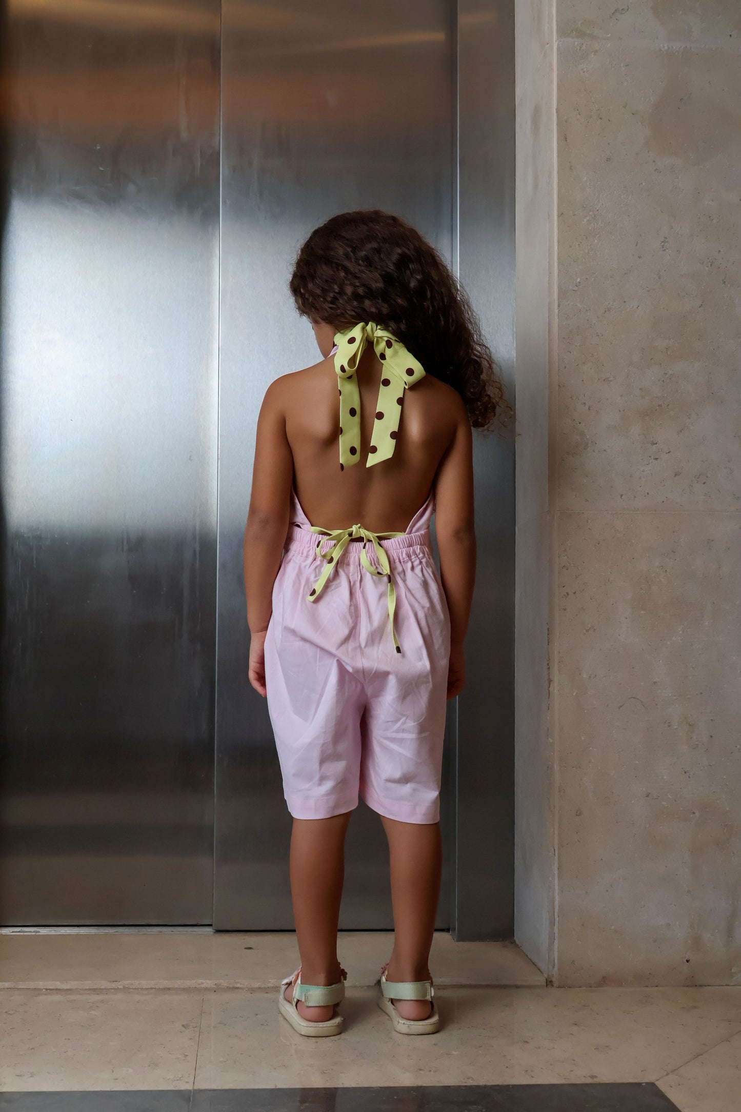 Pink Halter Jumpsuit