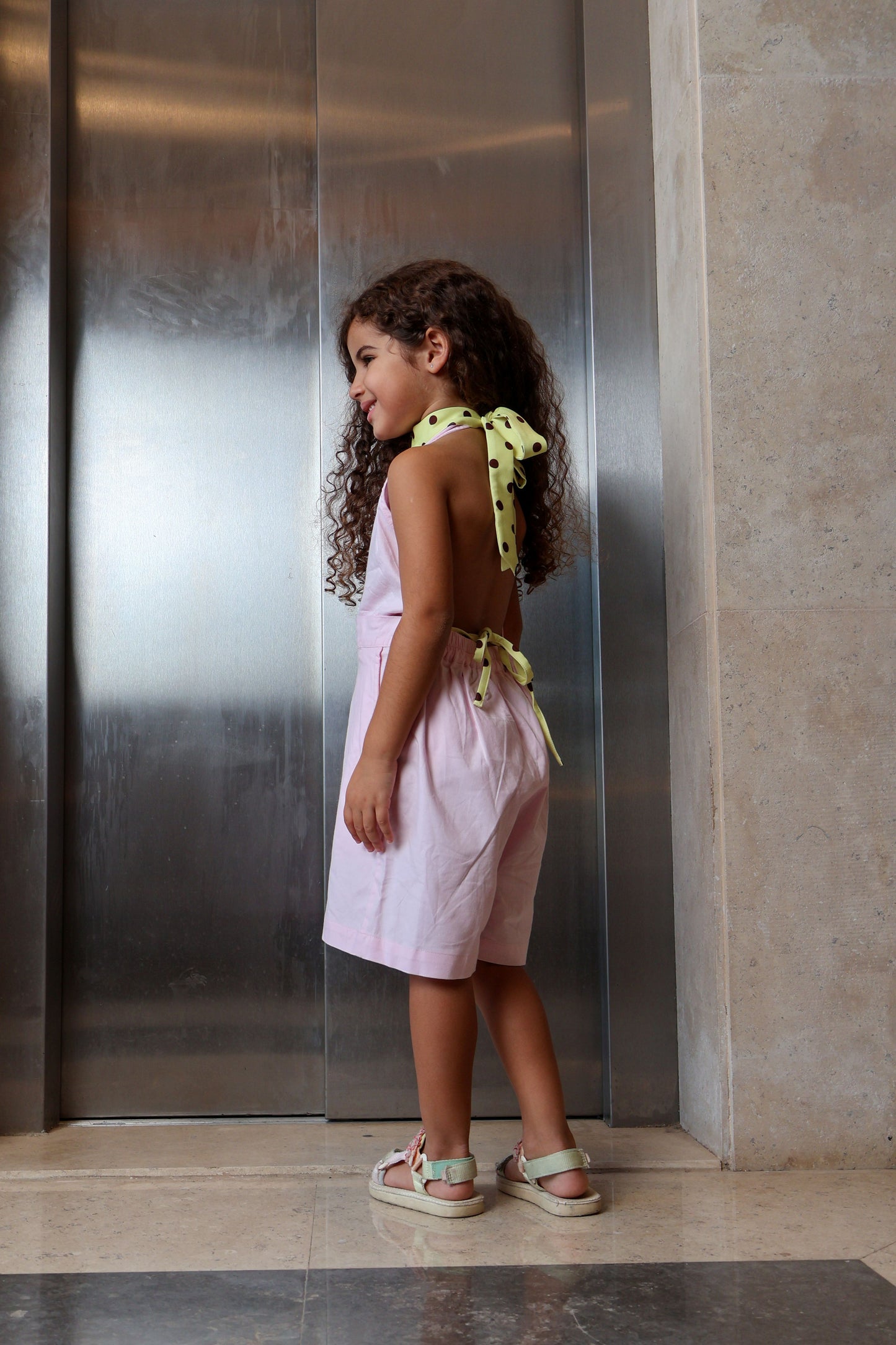 Pink Halter Jumpsuit